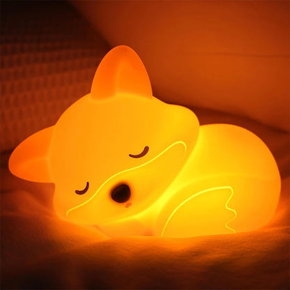 Zorro Luminoso | Luz LED Nocturna de Silicona Infantil