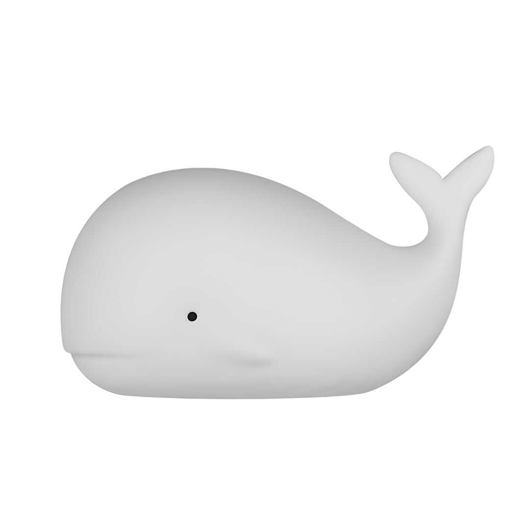 Lámpara infantil de ballena con luz suave antioscuridad