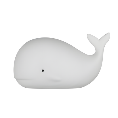 Lámpara infantil de ballena con luz suave antioscuridad