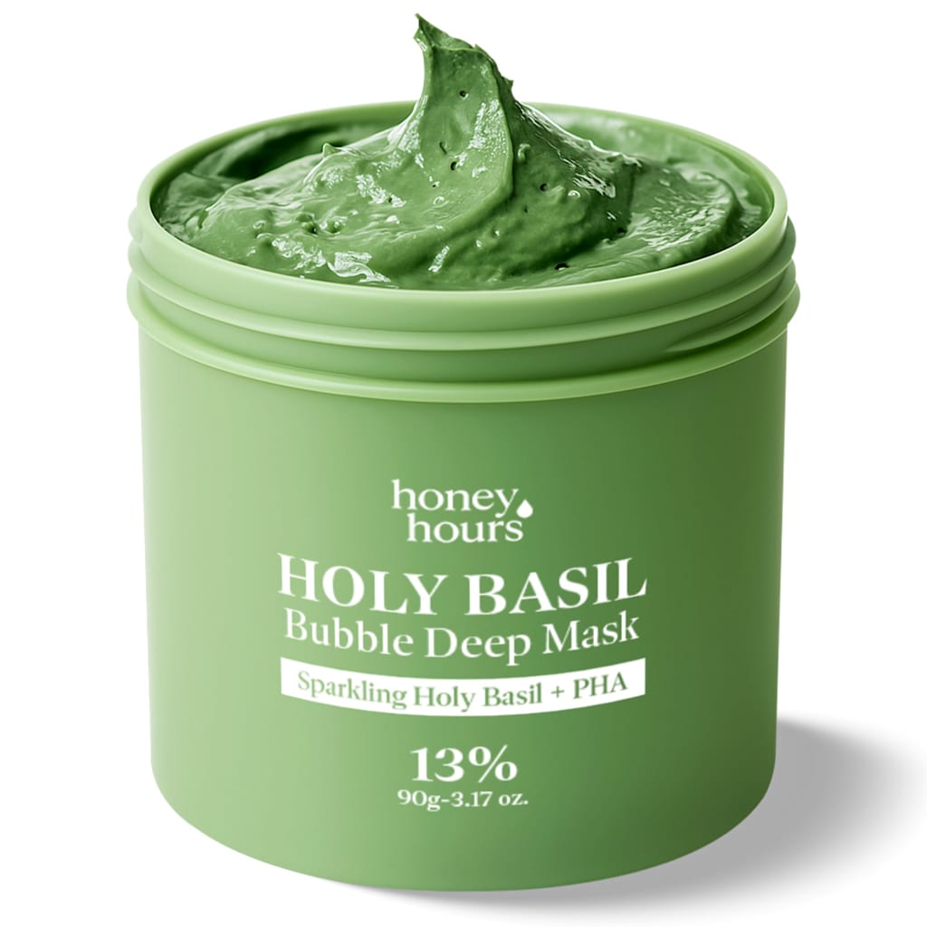 Mascarilla burbujeante purificante de albahaca sagrada