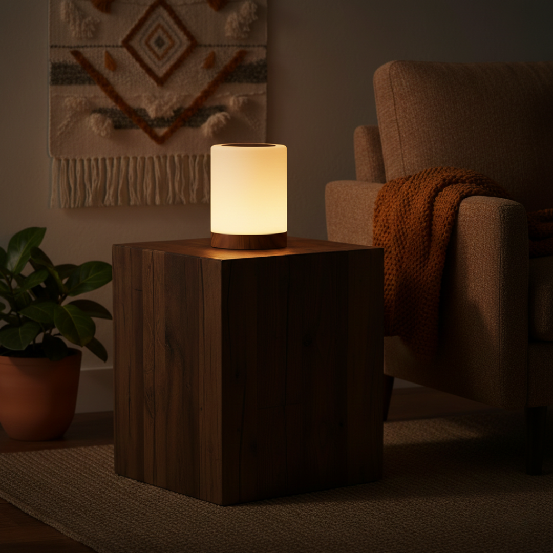 luz nocturna decorativa para habitación con iluminación suave