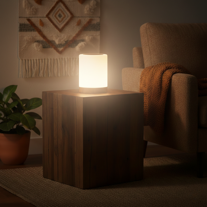 lámpara de dormitorio con luz regulable y diseño elegante
