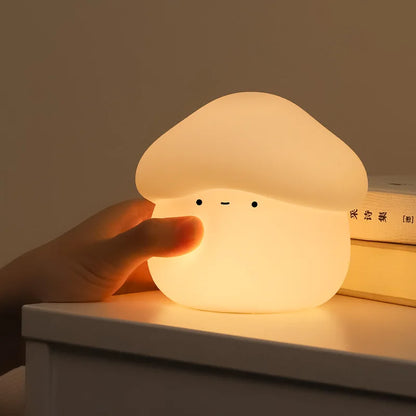 Seta luminosa recargable con control táctil para habitación infantil