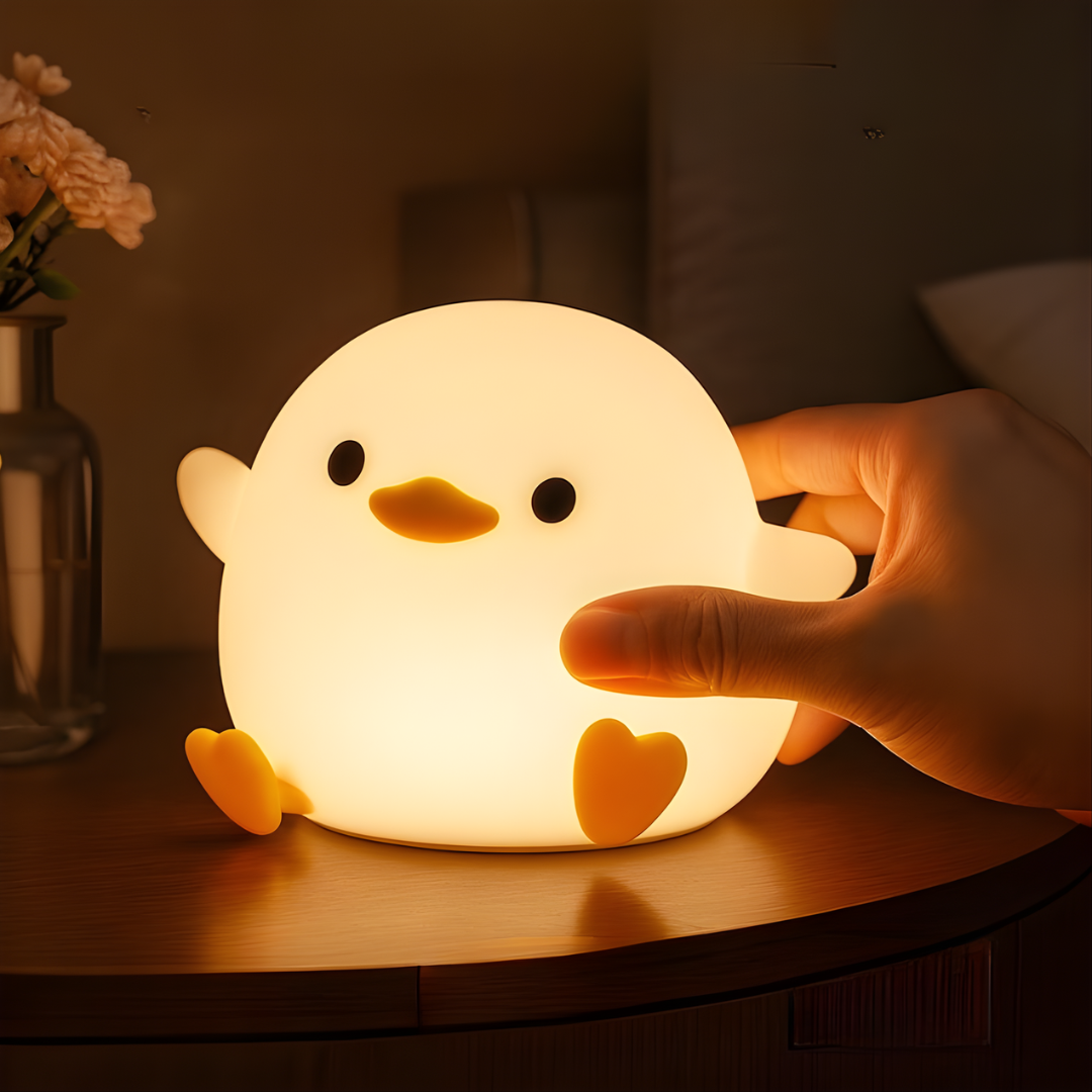 Lámpara LED de pato con temporizador para rutinas de sueño más tranquilas
