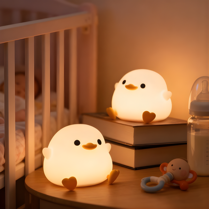 Pato luminoso portátil y recargable para habitaciones infantiles