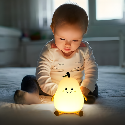 Pera Luminosa de silicona segura para acompañar a los niños por la noche