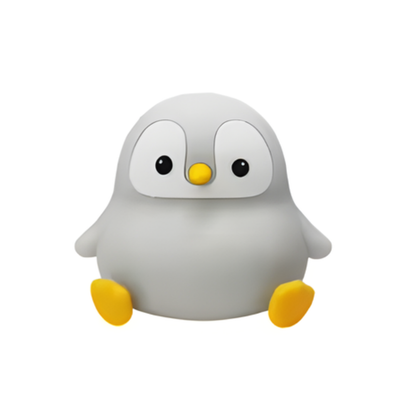 Lámpara nocturna de pingüino ideal para crear un ambiente tranquilo y seguro
