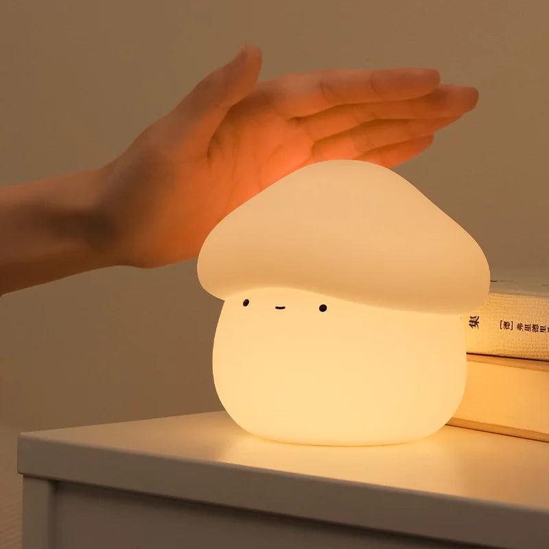 Seta luminosa recargable con control táctil para habitación infantil