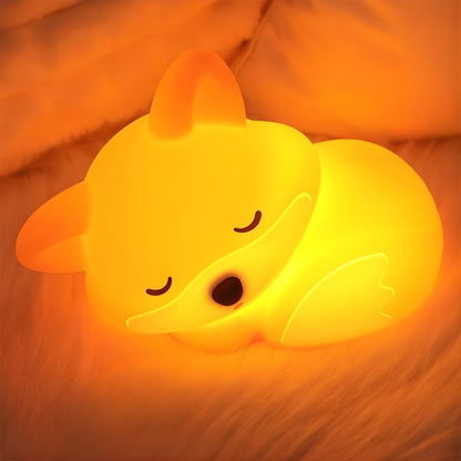 Zorro luminoso – Luz LED nocturna de silicona para niños